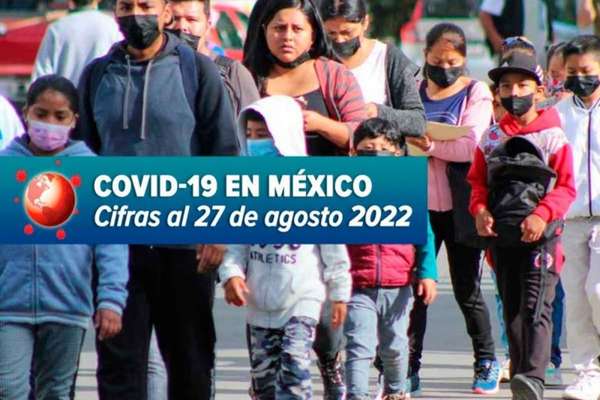 Quinta ola de covid sigue a la baja, México registra más de 5 mil contagios y 50 muertes en un día